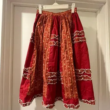 꽃무늬 스커트 프릴