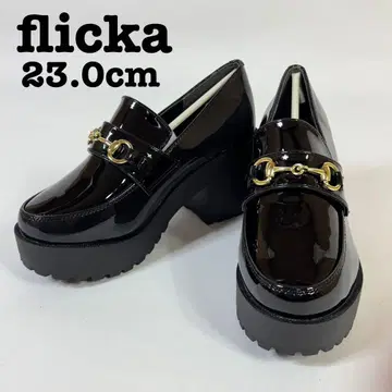 flicka 비트 로퍼 23.0cm 청키 밑창 힐 펌프스
