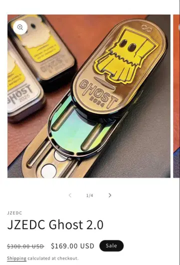 [미개봉] 음차 내장 고스트 2024 피젯 토이 슬라이더 EDC