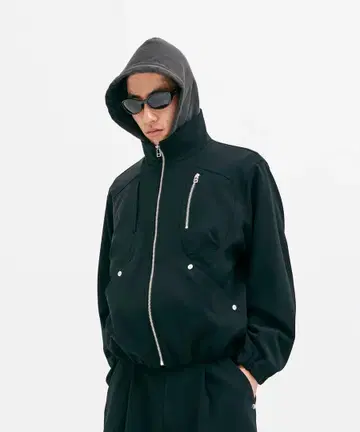 CONZ 스탠드 칼라 집업 자켓