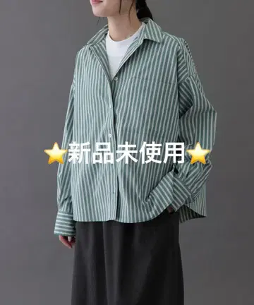 FORK&SPOON CAVE 옥스 셔츠 GREEN