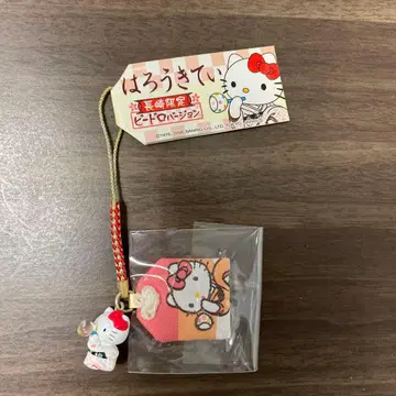 헬로키티 나가사키 한정판 비드로 버전 스트랩 끈