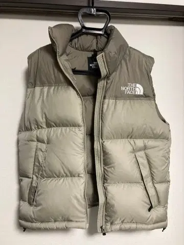 THE NORTH FACE 베이지 다운 베스트 S