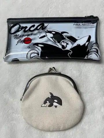 고베 스마 월드 범고래 가마구치 파우치 나고야항 수족관 펜 케이스 파우치