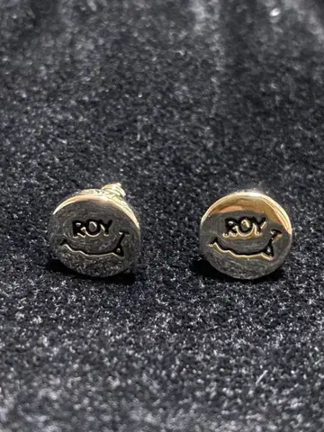 레어? LiSA ROY 실버 원형 귀걸이