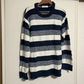 [ 새상품 ] GELATO PIQUE 네이비 화이트 스트라이프 스웨터 L
