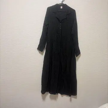 블랙 셔츠 원피스 긴팔