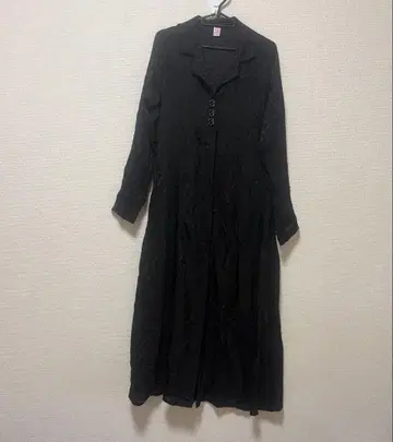 블랙 셔츠 원피스 긴팔