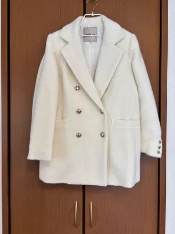 미사용 아푸와이저 리셰 더블 테일러드 자켓 코트 사이즈 2