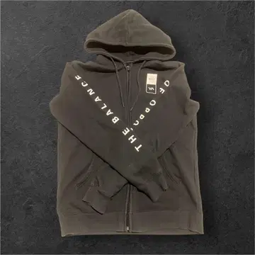 RVCA 풀 집업 후드티 블랙