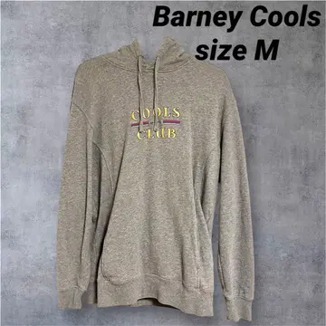 Barney Cools 자수 그레이 후드티 구제 의류