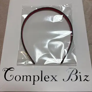 컴플렉스 비즈 블랙 머리띠