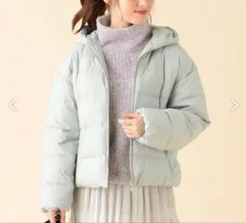 Feroux 페루 다운 자켓 라이트 그린 숏 기장 코트