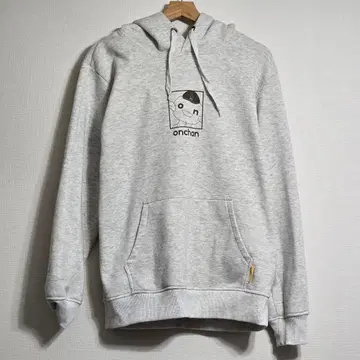 온찬 후드 부착 후드티 그레이
