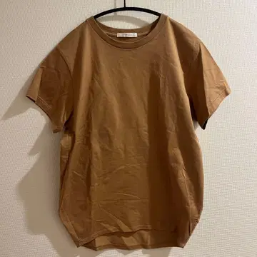 Plage 카멜 반팔 T셔츠