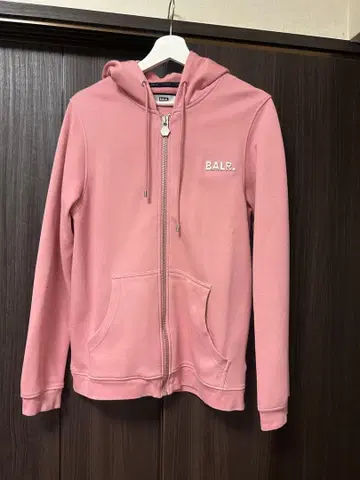 BALR. 풀 집업 후드티 핑크