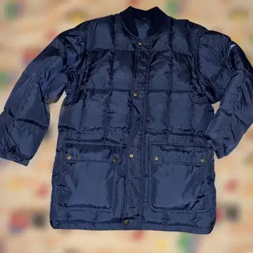 네이비 퀼팅 자켓 빈티지