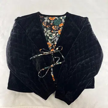 [ LOWRYS FARM ] 블랙 벨벳 가디건