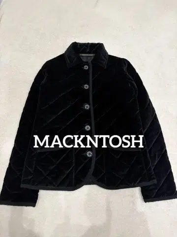 매킨토시 벨벳 퀼팅 자켓