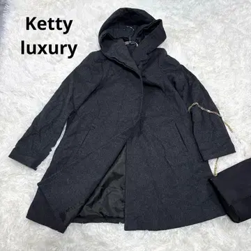 케티 럭셔리 캐주얼 코트 캐시미어 다크 그레이 사이즈 1 새상품급