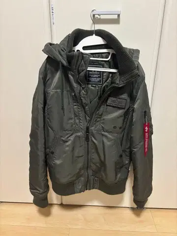 알파인더스트리 후디드 블루종 플라이트 자켓 L