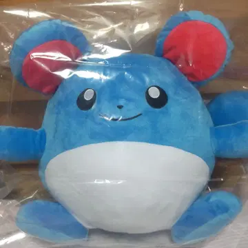 파란색 마스코트 캐릭터 봉제 인형