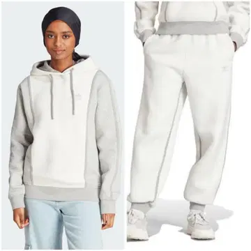 adidas 그레이 후드티 셋업