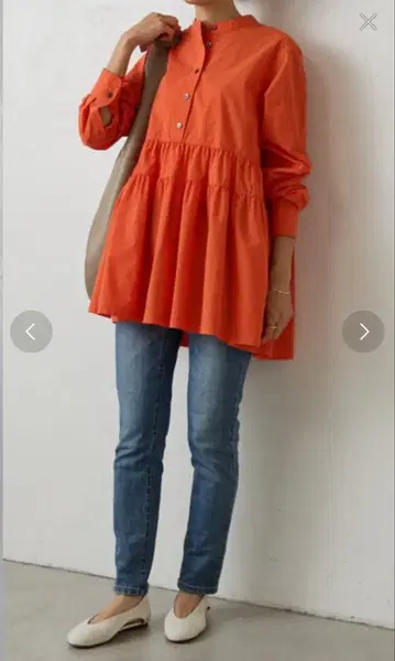 비어즐리 beardsley 절개 개더 튜닉