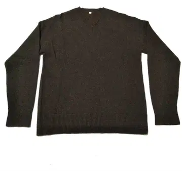 무인 V넥 니트 L 다크 브라운 계열