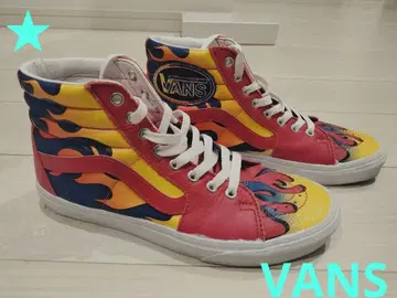 초레어 컨디션 최상 VANS SK8 하이컷 파이어 27cm 반스 가죽