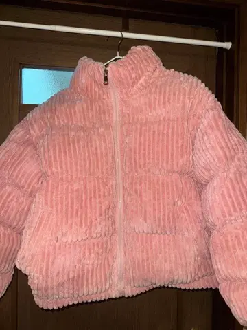 GRL 코듀로이 다운 자켓 벨로아 핑크