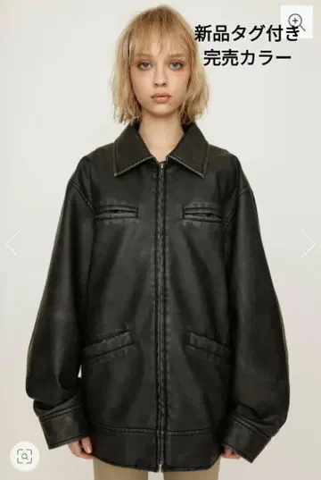 SLY VINTAGE BOXY F/LEATHER 자켓