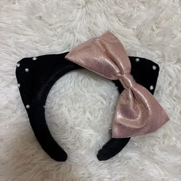 USJ 유니버셜 머리띠 키티 블랙 핑크