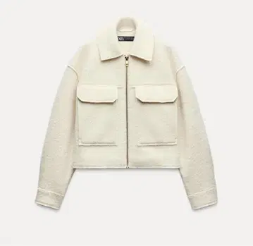 ZARA 부클 숏 자켓