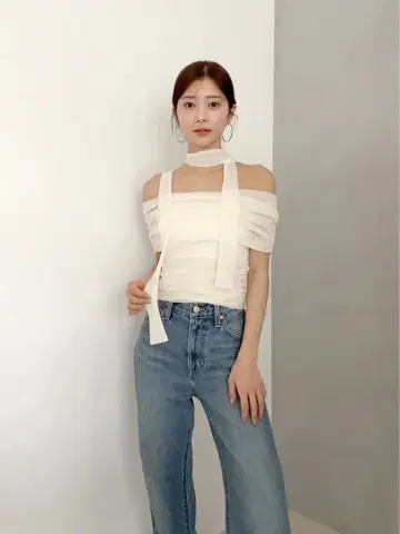 개더 아지메 컷 풀오버 snidel 스나이델