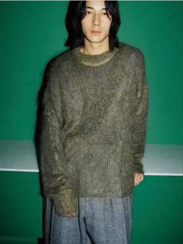 [ 미사용품 ] KID MOHAIR MIX KNIT
