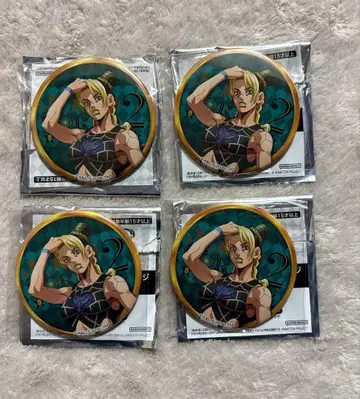 죠죠의 기묘한 모험 공식 JOJO WORLD2 캔뱃지 죠린 4세트