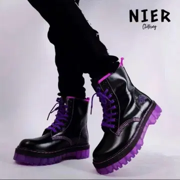 [ 초레어 ] NieR PURPLE x BLACK 부츠