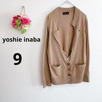 a5791 요시에 이나바 긴팔 가디건 울 100% 겉옷 가을/겨울 9