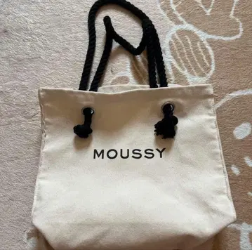 [ 새상품급 ] MOUSSY 토트백 아이보리