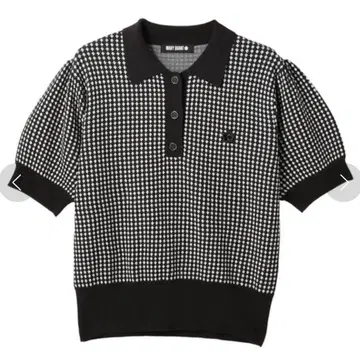 M 사이즈 마리콴트 모노톤 디자인 데이지 폴로 풀오버