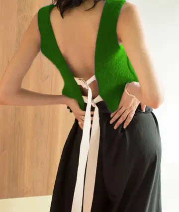 LEINWANDE 퍼 니트 베스트