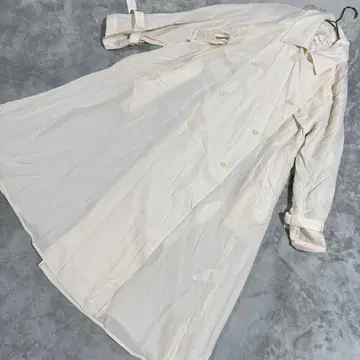 FRAY I.D 얇은 소재 트렌치코트 롱 기장 벨트 포함 아이보리 0