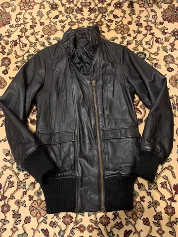 천연 가죽 레더 자켓