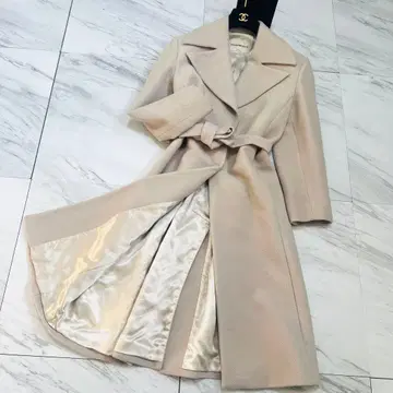 새상품급 아르마니 콜레치오니 롱 코트 와플 벨트 42 L 상당