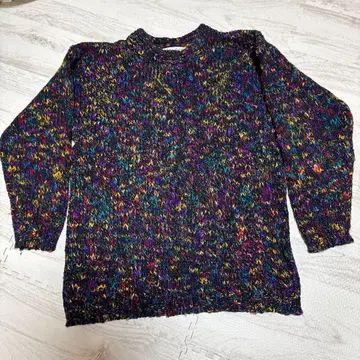 멀티 컬러 스웨터 긴팔 빈티지 90년대