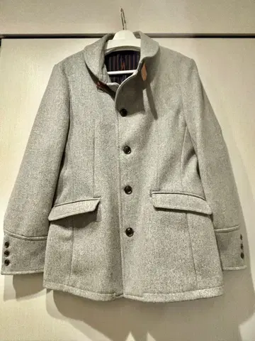 TAKEO KIKUCHI 그레이 체스터 코트