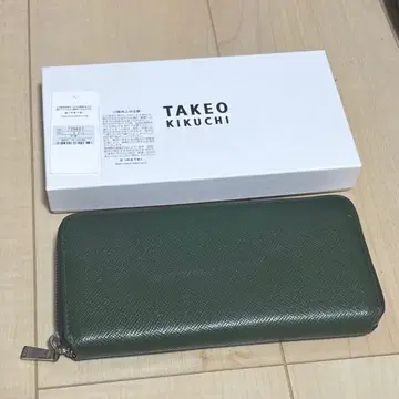 TAKEO KIKUCHI 다크 그린 장지갑