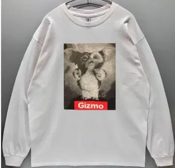 미사용 새상품 영화 [그렘린] 기즈모 롱T 긴팔T셔츠/화이트