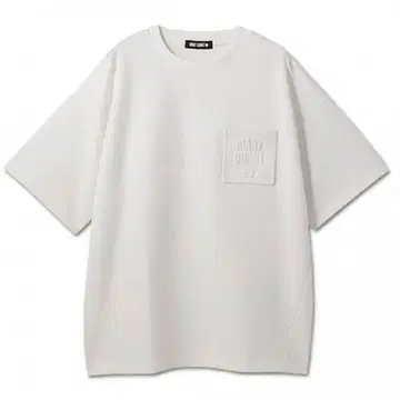 M 사이즈 마리콴트 엠보싱 로고 포켓 빅 풀오버 화이트